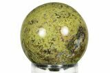 Polished Green Opal Sphere - Madagascar #244588-1